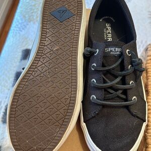 Sperry Women’s Black Canvas Sneakers